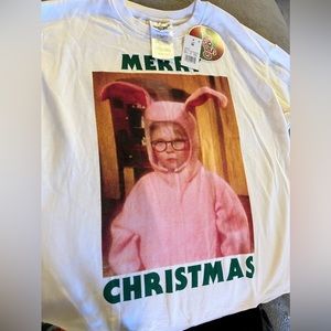 A Christmas Story Merry Christmas Sweater White Medium New